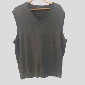 DANIEL CREMIEUX KNIT VEST, Gray Size L